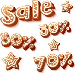 Christmas Cake Sale - Festive Treats Vector Image