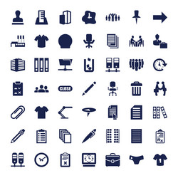 49 office icons vector