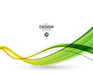 abstract color wave design element vector image