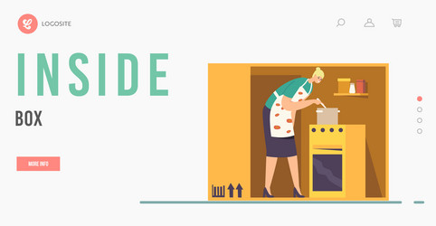 isolation or introversion landing page template vector