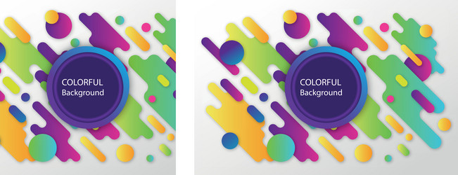 abstract background with colorful rounded shapes vector image