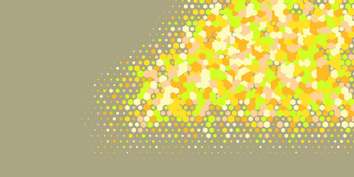 geometric multi size hexagon with color vector image