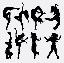 Dancing Silhouettes Vector Image