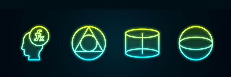 Set line function mathematical symbol triangle vector