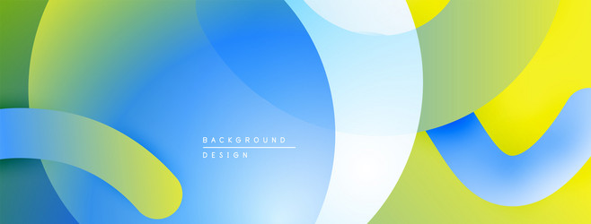 abstract fluid shapes overlap creating vibrant vector image