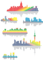 Colorful Cityscape Vector Image