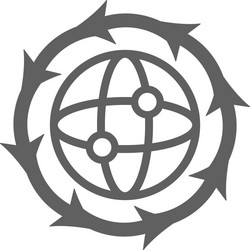 communication domain web icon gray color vector image