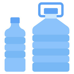 water bottle icon supermarket and shopping mall vector