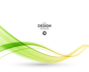 abstract color wave design element vector image