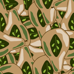abstract random seamless pattern with pear half vector image