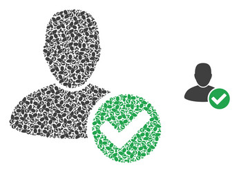 valid user recursive composition self icons vector image