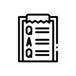 interview icon thin linear style design isolated vector image