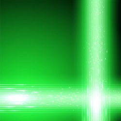 Green background with stream of binary code vector