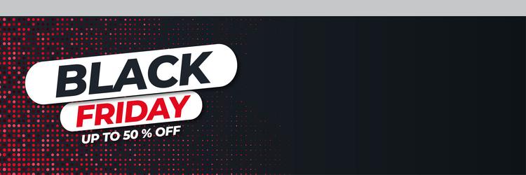 modern black friday sale banner with abstract vector image
