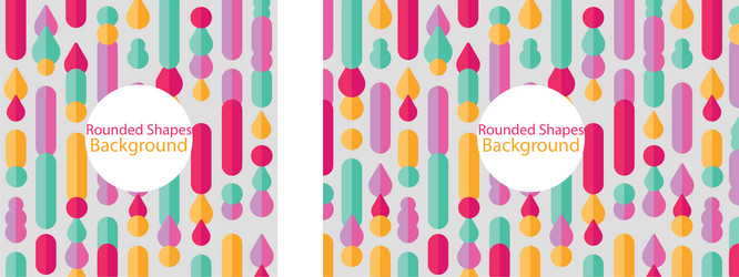 abstract background with colorful rounded shapes vector image
