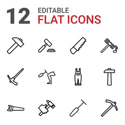 hammer icons vector