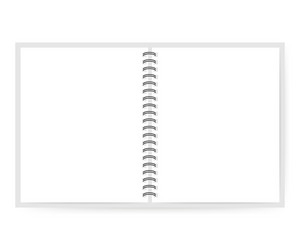 notebook mock up with place for your text vector image