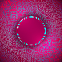 Peony round frame Royalty Free Vector Image - VectorStock