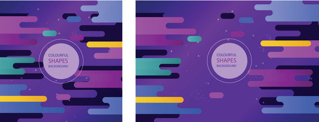 abstract background with colorful rounded shapes vector image