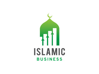 islamic chart business logo symbol or icon Vector Image