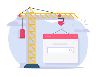 building web site new or website development vector image