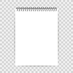 notebook mockup with place for your image text vector image
