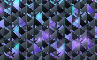 abstract 3d pyramid structure pattern futuristic vector image