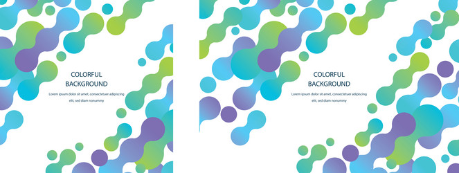 abstract background with colorful rounded shapes vector image