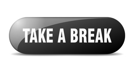 Take a break button sign key push vector