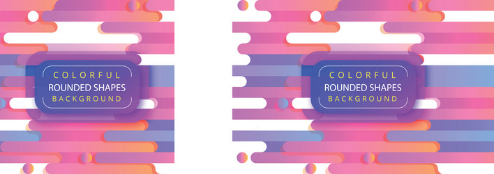 abstract background with colorful rounded shapes vector image