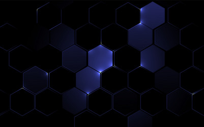 Abstract Hexagon Tech Background vector image