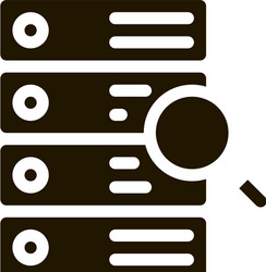 particle research algorithm icon glyph vector image
