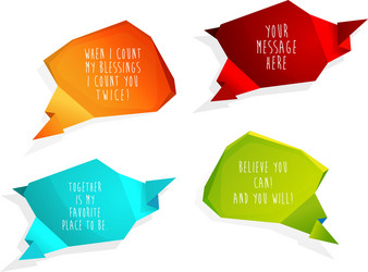 Set of speech bubbles with place for your own text vector