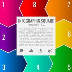 Infographics template vector