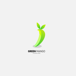 Mango gradient color template logo icon Royalty Free Vector