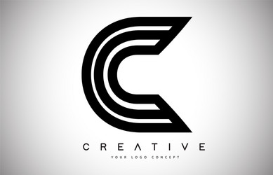 Monogram ac a c letters logo design with wire Vector Image