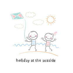 Coastal Escape Vector Image