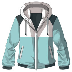 Men winter jacket design Royalty Free Vector Image
