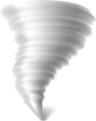 Black tornado hurricane 3d icon Royalty Free Vector Image