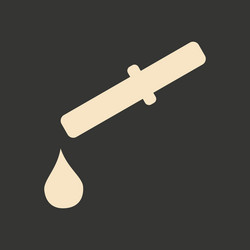 Flat in black and white mobile application drop vector