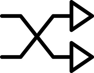 ui user interface concept intersection arrows vector image