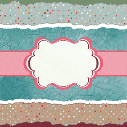 Vintage pattern card vector