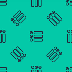 Blue line task list icon isolated seamless pattern vector