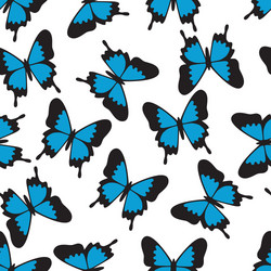 Butterfly seamless pattern vector