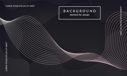 abstract background wave element for design vector image