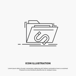 Backdoor exploit file internet software icon line vector