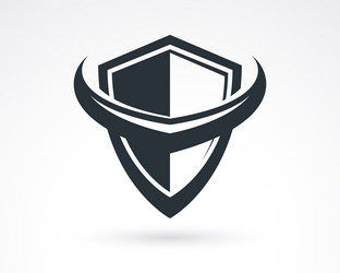 shield logo ammo protection symbol antivirus vector