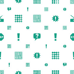 problem icons pattern seamless white background vector
