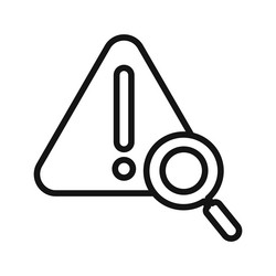 problem identification icon mark in filled style vector image