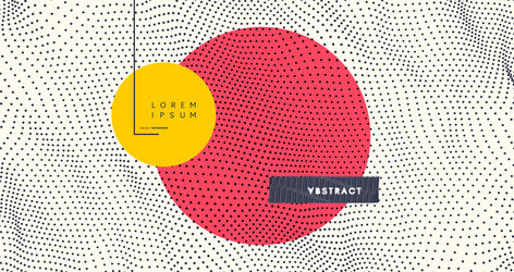 trendy abstract background array with dynamic vector image
